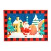 Karácsonyi tányéralátét - Mikulás - 46 x 32 cm