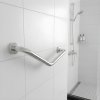 Fürdőszobai kapaszkodó - 45°-ban hajlított - rozsdamentes acél - krómozott - 25 + 25 cm