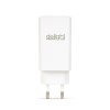 Hálózati Adapter - USB-A 20W + Type-C PD45W gyorstöltéssel - fehér