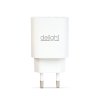 Hálózati Adapter USB + Type-C PD20W gyorstöltéssel - fehér
