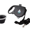 Kutyapóráz tartállyal, szilikon itatóval