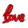 Lufi - &amp;amp;#34;LOVE&amp;amp;#34; felirat - metál bordó, fólia - 55 cm