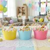 Húsvéti kiskosár - 3 féle szín - Ø20 x 13 cm