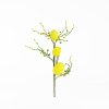 Húsvéti tojásfa ág - csillámos - sárga - 40 x 16 cm