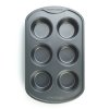 Baker’s Secret Classic Line 6 darabos muffin sütőforma - 31,3 x 18,6 x 3,6 cm