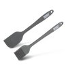 Baker's Secret 2 darabos szilikon ecset és spatula - 21/22 cm - fekete