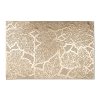 Tányéralátét - levélmintás - PVC - 45 x 30 cm - arany