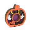 Halloween-i dekoráció - teamécses tartó - tök - MDF - 11 x 11 x 1,8 cm