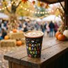 Halloween-i papírpohár - "Happy Halloween" - 2,5 dl - 8 db / csomag