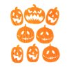 Halloween-i 3D gél ablakdekoráció - tök - 30 x 30 cm - 9 db / csomag