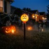 Halloween-i leszúrható lámpa - tök - elemes - 34 x 9,5 cm