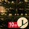 Fényfüzér - 10 m - melegfehér - 200 LED - 100-240V - 6W - zöld kábel