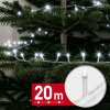 Fényfüzér - 20 m - hidegfehér - 400 LED - 220-240V - 6W - átlátszó kábel