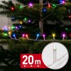 Fényfüzér - 20 m - színes - 400 LED - 100-240V - 6W - átlátszó kábel