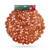 Tányéralátét - bronz - fémes hatású - kör - PVC - 38 cm
