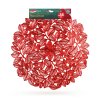 Tányéralátét - piros  - fémes hatású - kör - PVC - 38 cm