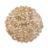 Tányéralátét - arany - fémes hatású - kör - PVC - 38 cm