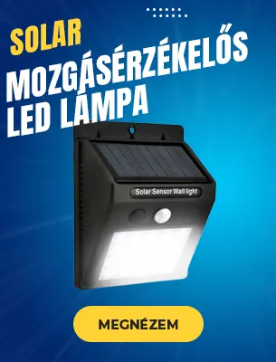 Napelemes mozgásérzékelős LED lámpa, 20 db LED
