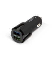 Autós szivargyújtó adapter 2 USB aljzattal - Fekete