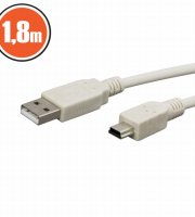 USB kábel 2.0 A dugó - B dugó (mini) 1,8 m