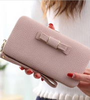 Női clutch táska Halvány lila