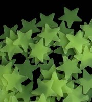 Világítós csillag gyerekszoba dekoráció 100 darabos szett