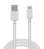 Adatkábel - USB Type-C - fehér - 2 m