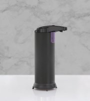 Automata szappanadagoló - 220 ml - álló - elemes - matt fekete