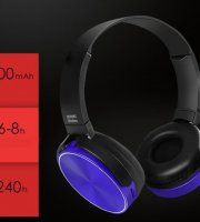 Crispy 450TB Kék Bluetooth headset