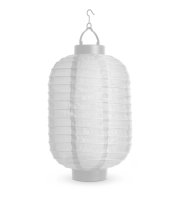 Szolár lampion - fehér - hidegfehér LED - 21 cm