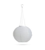 Szolár lampion - fehér - hidegfehér LED - 28 cm