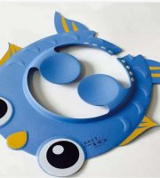 Hajmosó sapka gyerekeknek, Állítható méretű biztonságos fürdőszobai szemvédő sapka kék