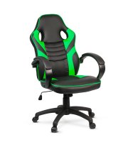 Gamer szék karfával - zöld - 71 x 53 cm / 53 x 52 cm