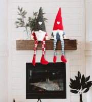 Karácsonyi skandináv manó lábakkal - 2 féle - 50 cm