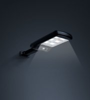 Mozgásérzékelős szolár reflektor távirányítóval - fali - 6 LED