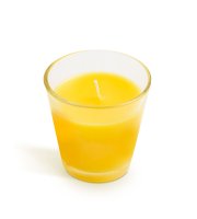 Citronella illatgyertya pohár - 6,5 x 6,5 cm
