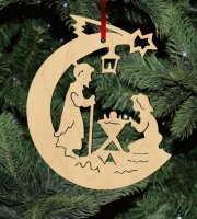 Fa karácsonyfadísz – Betlehem