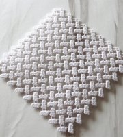 Csúszásgátló fürdőszobai szőnyeg - fehér
