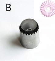 Habcsók készítő cső - B méret: 4x4,4x3 cm