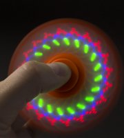 Pörgettyű - Fidget Spinner - LED-es MANDALA