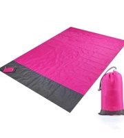 Összehajtható, vízálló strandszőnyeg, piknik takaró Rózsaszín