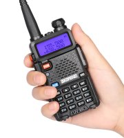 Baofeng UV-5R walkie-talkie fekete
