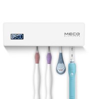 MECO Eleverde fogkefe sterilizáló UV Touch White 4 fogkefehely