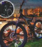 Kerékpár küllő dísz, Fényvisszaverő rúd biciklire (12 db) narancs