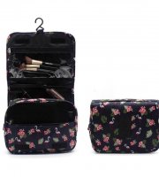Vízálló kozmetikai táska utazáshoz Fekete flamingós