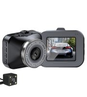 Autós menetrögzítő kamera tolatókamerával YC-Q12 - Biztosítsd be az autódat!