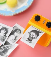 Gyerekkamera+nyomtató sárga