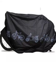 Vízálló kerékpár takaró ponyva (200 × 110 cm), fekete színben