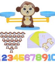 Állatos mérleg játék, matematikai játék majom