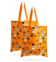 Halloween-i ajándéktáska szett - 27 x 31 cm - narancssárga - 2 db / csomag